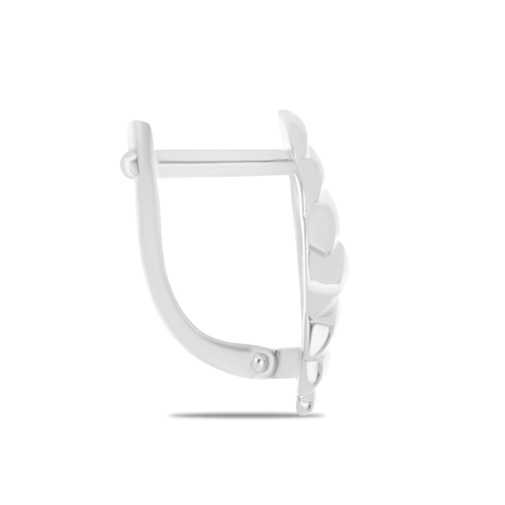 BUY 925 SILVER FANCY PLAIN METAL EARRING